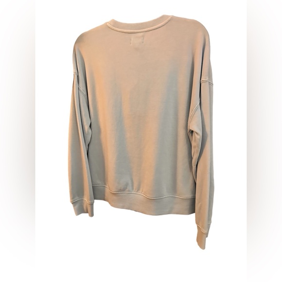 "Seaside" Thread & Supply Organic Cotton Blend Light Blue Sweatshirt, size S - Picture 6 of 6